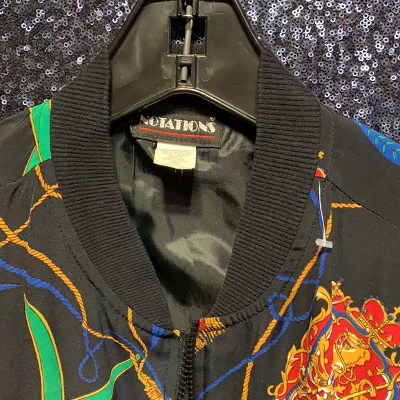 VINTAGE JERSEY STYLE ZIPUP LIGHT JACKET - Picture 2 of 4